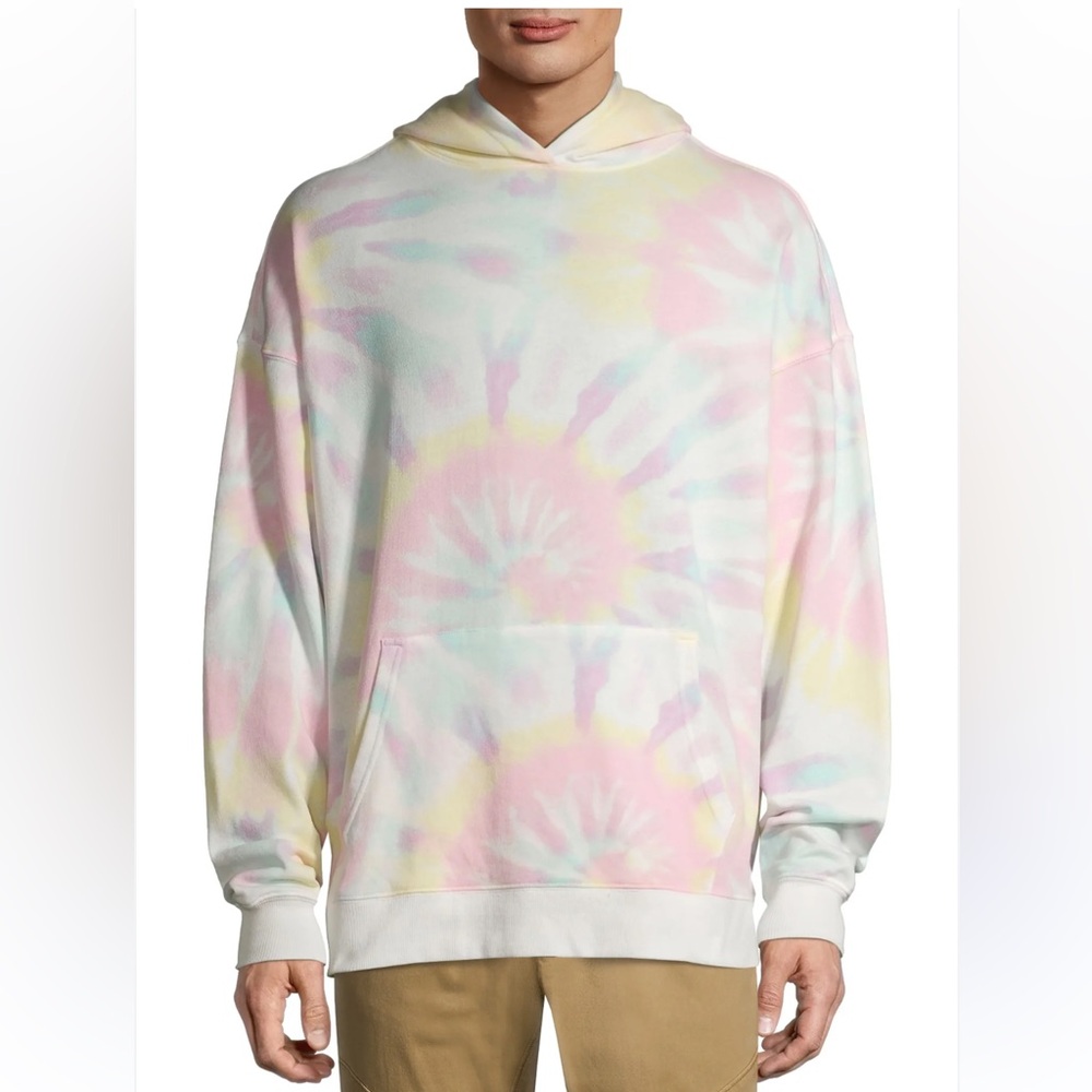 NO BOUNDARIES Long Sleeve Tie dye Hoodie